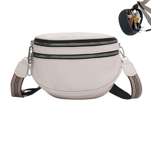 Sac à bandoulière de grande capacité pour femme, sac de poitrine cuir