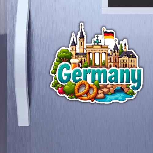 Image of Zesta Wooden Fridge Magnets Set | Refrigerator Decor Magnets for Kitchen | India Souvenir Fridge Magnet Collection | Wooden Magnet for Fridge Door Decoration (Germany)