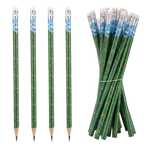 Ya en mundofriki.es: 20uds Lápices de Píxeles, Madera Verdes y Rojos Temática Videojuegos Gomas Borrar Artículos Fiestas Temáticas Premios Escolares Regalos Cumpleaños y Material Oficina Estudiantes (Estilo 2)