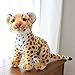 NatureMan 9inches Cheetah Plush Toy,Cute & Lifelike Cheetah Stuffed Animals Plush Toy,Gifts for Boys and Girls (Brown)