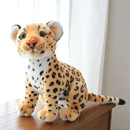 NatureMan 9inches Cheetah Plush Toy,Cute & Lifelike Cheetah Stuffed Animals Plush Toy,Gifts for Boys and Girls (Brown) - Image 2