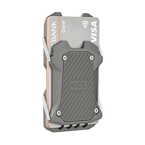 Wallet For Men And Women Slim Aluminum Metal - Rfid Blocking, Holds Up 12 Cards With Cash Clip. Ultra - Thin Minimalist Wallet (Gray) #TOP5