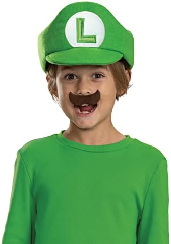 Disguise Super Mario Bros Hat and Mustache Costume Set, Official Nintendo Costume Accessories for Kids image 5