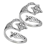 Anillo de mujer, joyería bohemia vintage, anillo ajustable abierto, para mujeres adultas, viajes, bodas, desplazamientos diarios