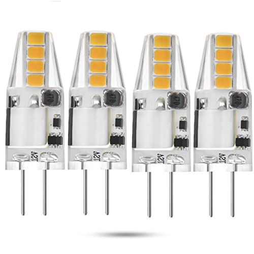 YODAVE G4 LAMPEN 2W LED Glühbirne Ersetzt 15W Halogenlampen Warmweiß 12V AC/DC Leuchtmittel 2700K 4er-Set Cover