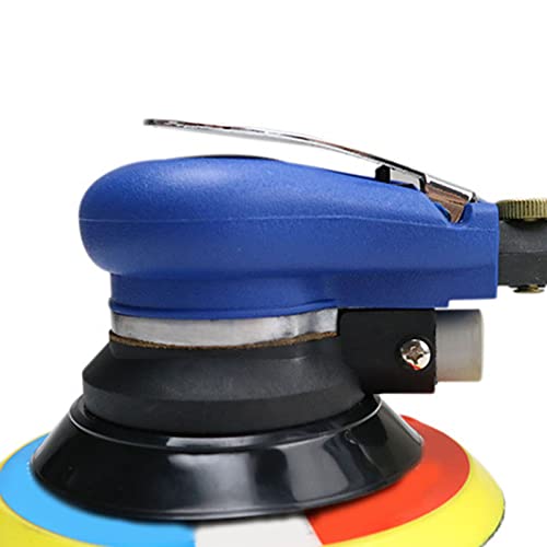 Pneumatic Sanding Machine, Ergonomically Light Weight Pneumatic Sander 6 Inch Wide Usage Steel Rotor 1500Rpm For Furniture #TOP6
