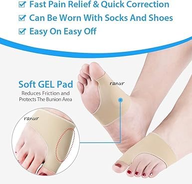 KACHKIT Bunion Correction Toe Separator With Support Toe Straighteners Bunion Relief Relaxing Toes Hammer Toe Straightener(1pair) 3