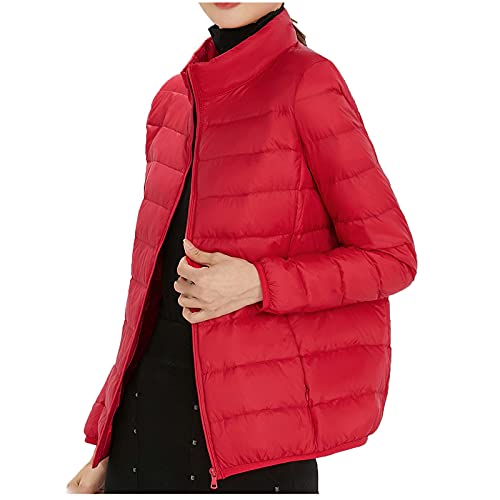 Doudoune courte femme grande taille et cintrée à col montant pour l'hiver