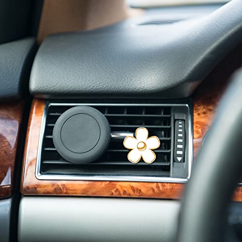 Image of Frienda 6 Pcs Daisy Flower Air Vent Clip Accessories Air Conditioning Outlet Clip Car Air Freshener Dashboard Accessories Charm Car Inter Decor(3 cm, 3.3 cm,Red, White, Black)