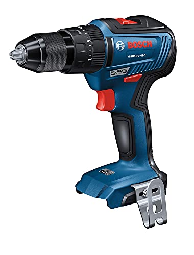 Bosch GSB18V-490N 18V EC Brushless 1/2 In. Hammer Drill/Driver (Bare Tool) (Renewed)
