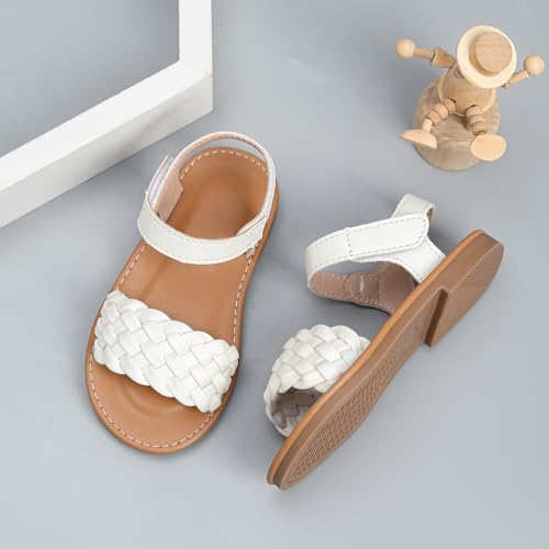 Image of Toddler Girls Sandals Summer Flats Dress Shoes for Baby Little Kids Girl