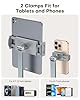 OMOTON Aluminum Tablet Stand for Desk, 360° Rotatable Tablet Holder for iPad, Adjustable Overhead Phone Mount, Phone Stand for Bed with Stable Arm Fits for all iPhone/iPad Pro/Tablets up to 12", Grey #5