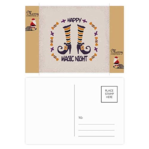Cartes postales de Noël magiques édition Halloween lot de 20 impressions haute définition