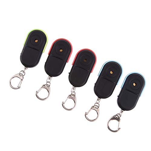 balikha 5pcs Apito LED Localizador de Chave de Carro Localizador Localizador de Chaveiro de Chaves A