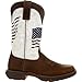 Durango Lady Women's Distressed Flag Embroidery Western Boot, Bay Brown And White, Size 8(M)