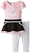 Youngland Baby Girls' Poodle Applique To Dotted Legging Set