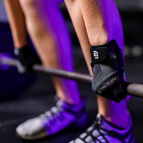 Fit Active Max Grip Weightlifting Workout Gloves | Strongest Grip, Leather Palm For Callus, Blister Prevention | Lightweight, Breathable, Non Slip | Powerlifting, Fitness Training, Biking & More #TOP7