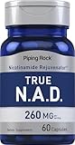 Piping Rock NAD Supplement for Women and Men | Nicotinamide Adenine Dinucleotid | 60 Capsules | Rejuvenator | Non-GMO, Gluten Free