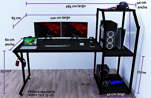 Mejores review On-line Escritorios Gamer los diez mejores. 30 Imagen adicional