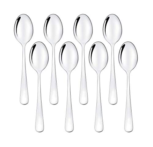 Demitasse Espresso Spoons Set of 8 Mini Coffee Spoon 1810 Stainless Steel Small Spoons for Dessert Tea Appetizer 47