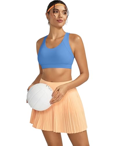 Image of RUNNING GIRL Sports Bra for Women High Support, Criss-Cross Back Padded Strappy Sports Bras Yoga Bra with Removable Cups