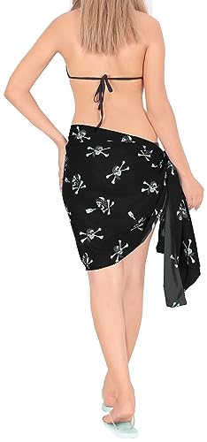 LA LEELA Women's Halloween Pirate Sarong Wraps Beachwear Bikini3