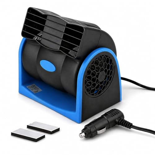 HITOPTY Car Fans, Electric Air Fan for 12V Vehicle, Sedans, Auto, RV Driver Passenger