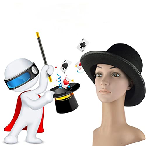 Top Chapéu Parágrafo Rugir 20S Partido Mágico Era Vitoriana Traje Cosplay Preto Homens Mulheres Dres