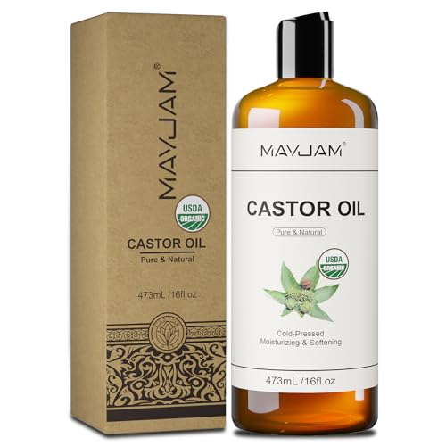 MAYJAM Aceite de Ricino Bio 473ml, Organic Castor Oil...