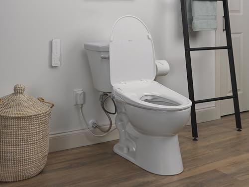 Delta Faucet Refresh Premium Elongated Electric Bidet Toilet Seat, Warm Water Bidet, Heated Seat Bidet, Bidet Attachment for Toilet, Toilet Seat Bidet, Bidet Toilet Seat Elongated, White 893006E-WH thumbnail 6