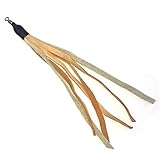 CoolCyberCats Ribbon, Leather and Fur Attachment Cat Toys - Fit Wildcat and Popular Bird and Catcher Type Wands/Poles (Leather Tassels)