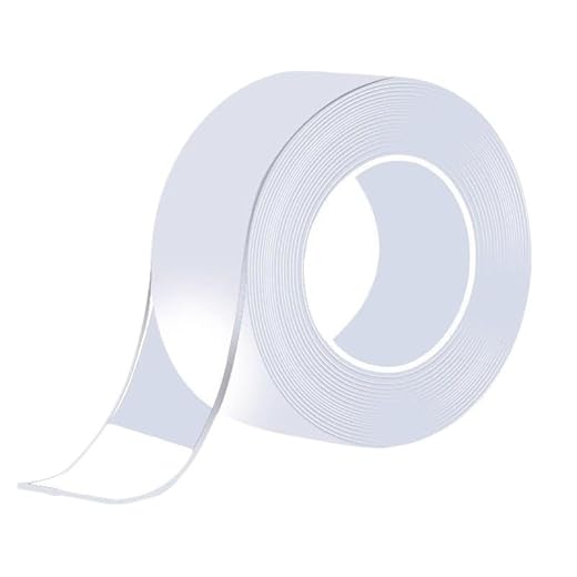 Clear Nano Double Sided Tape, Heavy Duty Removable Adhesive, Reusable Washable No Residue for Wall Mounting, Home Decor, Office Organizing