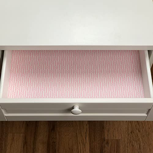 Scentennials Scented Drawer And Shelf Liners - Pink Teddy Bear Print - 8 Sheets 16.5 X 22 Inch Non-Adhesive - Perfect For Closet Shelves And Nursery Dresser Drawers (Baby Powder) #TOP1