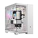 Produktbild CORSAIR iCUE LINK 6500X RGB Mid-Tower ATX-Doppelkammer-PC-Gehäuse  Gehärtetes Panoramaglas  Umgekehrte Verbindung Motherboard-Kompatibel  3X RX120 RGB-Lüfter im Lieferumfang Enthalten  Weiß