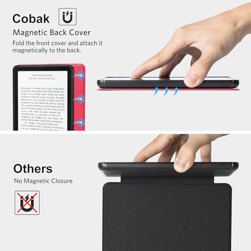 Image of CoBak Magnetic Case for 7 inch Kindle Paperwhite 12th Gen 2024 and Kindle Colorsoft - Compatible with iPhone MagSafe, for Samsung /Belkin /Anker Wireless Charging Pads, Lightweight, Auto Sleep Wake