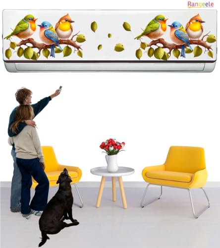 Image of ' nature Multi Birds'' AC Sticker (96 cm x30 cmx 24 cm)