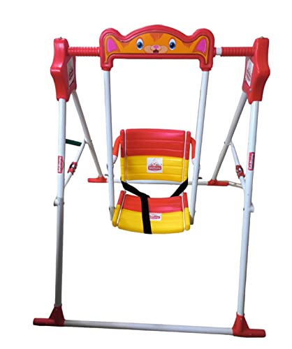 Image of BABYBLESSING Toys Swing (Red & Yellow) Alloy Steel, 103.5D x 10W x 40H Cm Toys Swing (707-red)