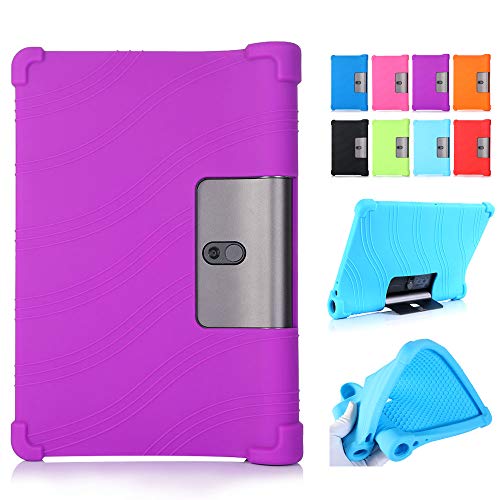 Duanr Lenovo Yoga Tab 5/Lenovo Yoga Smart Tab YT-X705F ケース カバー 10.1インチ スタンド機能 シリコン 衝撃吸収 タブレットケース