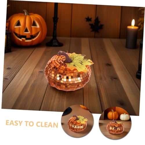 Citrouille décorative disco artificielle pour centre de table et Halloween