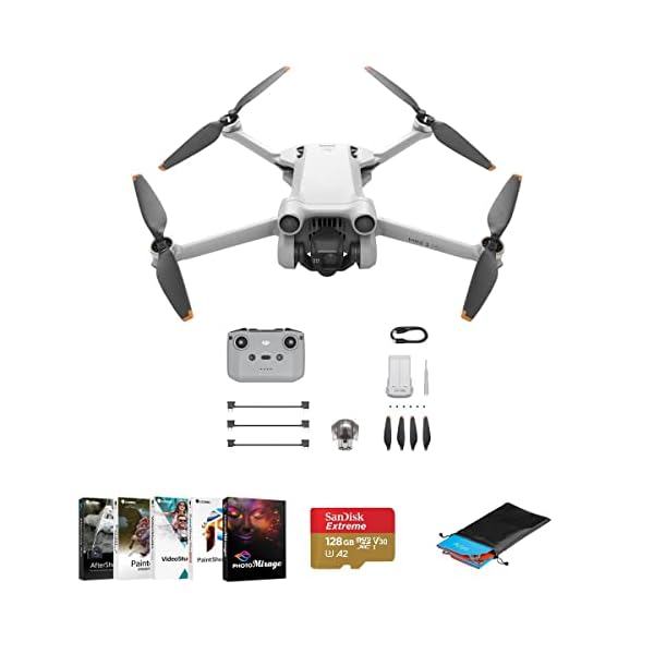 DJI-Mini-3-Pro-Drone-with-RC-N1-Remote-Controller-Bundle-with-Corel-PC-Photo-Video-Editing-Software-128GB-Memory-Card-Folding-Landing-Pad
