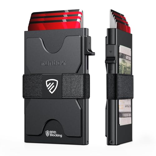 Mens Business Card Holder, Slim Card Wallet for Men and Women, Minimalist RFID...