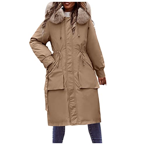 Rumity Damen Übergangsjacke leichte Steppjacke Outdoor-Jacke mit Kapuz MäNtel Softshelljacke Damen Winterjacken FüR Damen Cover