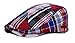 Deewang Fashion Cotton Cabbie Hat Buckle Golf Ivy Colorful Newsboy Driving Cap (Multi Color Red)