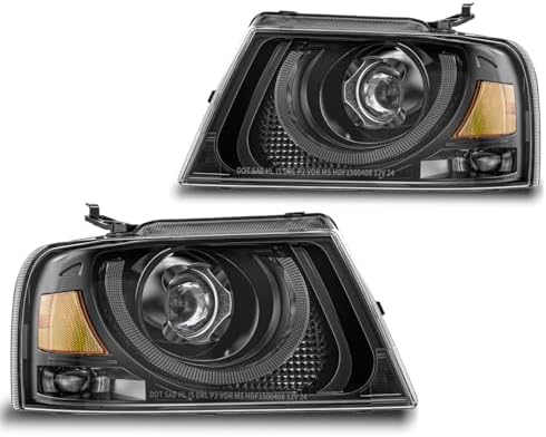 New LED Headlight Assembly Compatible with 2004-2008 Ford F150 Pi...