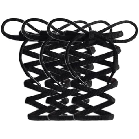 Sechunk Half Round Shoelace set of 3 pairs 12 colors Multiple lengths Shoe Lace For Athletic Running Sneakers Cover