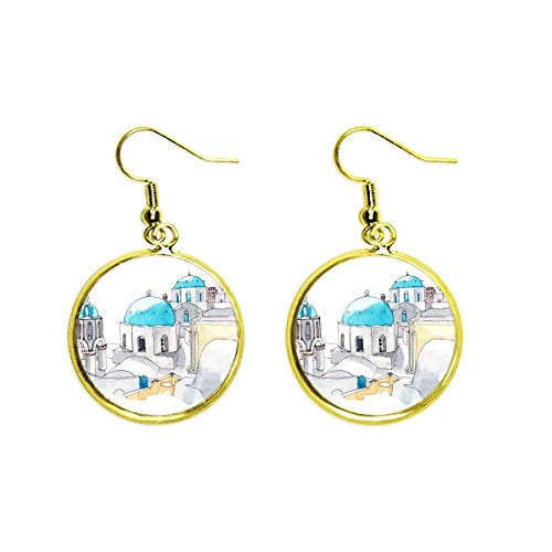 Pendientes de Santorini estilo drop para lucir en tus noches de verano