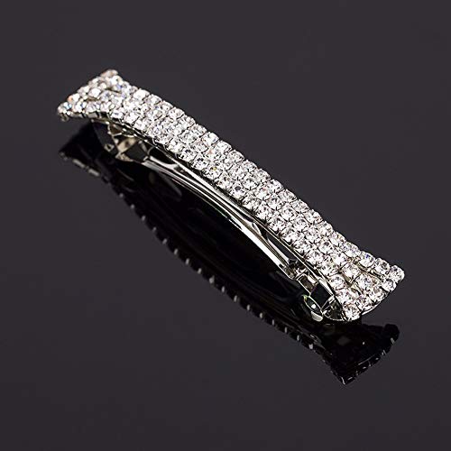 lasenersm Pinzas con Cristales, Pack 2, 7 cm, Plateado miniatura 4
