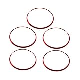 YUCKMZ Rote Ring für Belüftungsdüsen Autoklimaanlagen 5stk Zubehör Kompatibel mit TT Mk3 8S