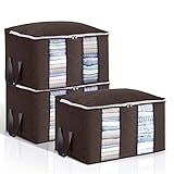 BOLSA MULTIFUNCIONAL PLEGABLE: Se puede utilizar en armarios, camas, armarios, etc. Es una excelente opción para dormitorios, armarios o dormitorios y puede hacer que la habitación esté más ordenada. Nuestras cajas se pueden plegar y almacenar cuando no están en uso, son portátiles y no ocupan espacio.