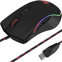 GADIRIA - Ratón Gaming con Cable - 1.200 a 7.200 dpi, Gaming